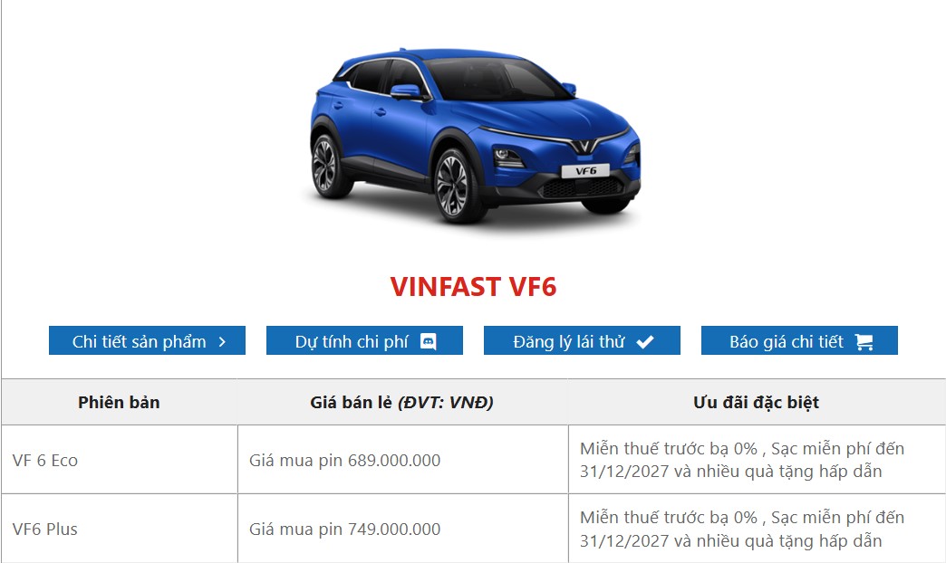 vf 6 tại biên hoà