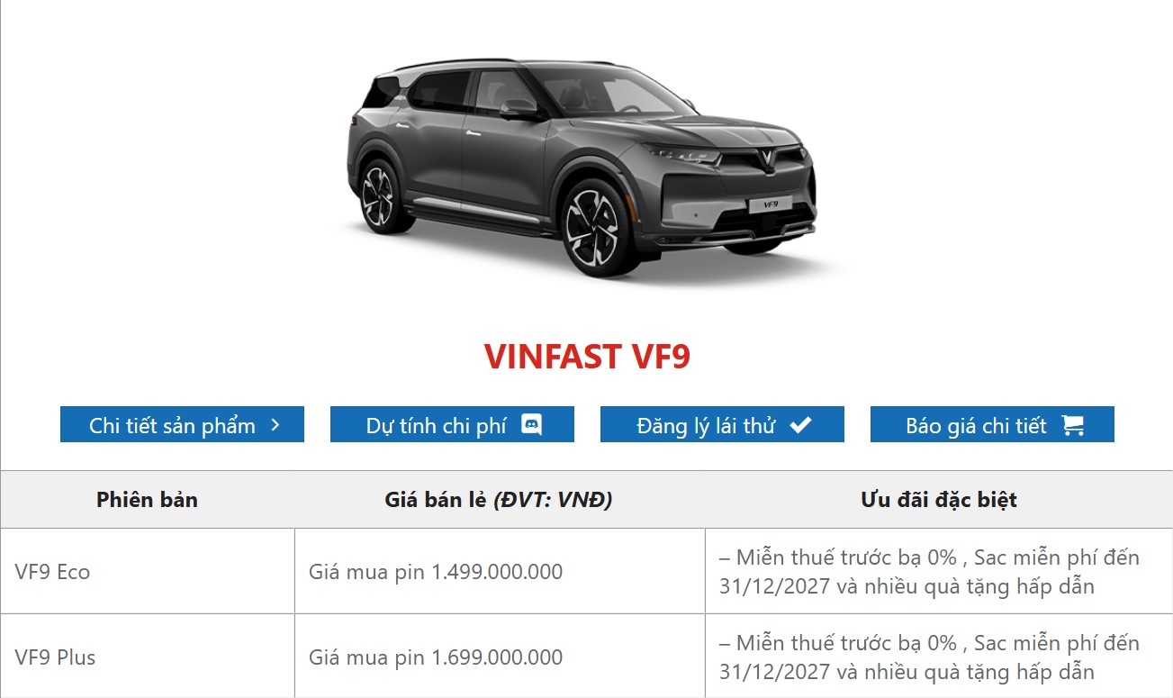 vf 9 tại biên hoà
